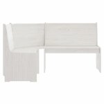 Vidaxl banc d'angle de jardin 151 cm bois de pin solide blanc Vidaxl banc d'angle de jardin 151 cm bois de pin solide blanc