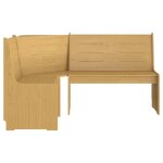 Vidaxl banc d'angle de jardin 151 cm bois de pin solide marron miel Vidaxl banc d'angle de jardin 151 cm bois de pin solide marron miel