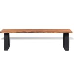 Vidaxl banc en bois d'acacia massif 160 cm Vidaxl banc en bois d'acacia massif 160 cm
