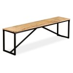 Vidaxl banc bois de manguier massif 160 x 35 x 45 cm Vidaxl banc bois de manguier massif 160 x 35 x 45 cm