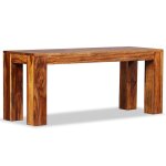 Vidaxl banc bois de sesham massif 110 x 35 x 45 cm Vidaxl banc bois de sesham massif 110 x 35 x 45 cm