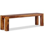 Vidaxl banc bois de sesham massif 160 x 35 x 45 cm