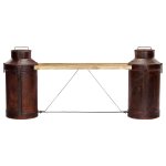 Vidaxl banc bouteille de lait 150x33x64 cm bois de manguier solide Vidaxl banc bouteille de lait 150x33x64 cm bois de manguier solide