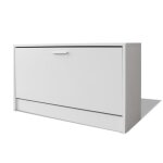 Vidaxl banc  chaussures 80 x 24 x 45 cm blanc