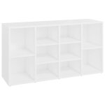 Vidaxl banc  chaussures blanc 103x30x54, 5 cm agglomr