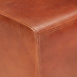 Vidaxl banc cheval d'arçon vintage cuir véritable de chèvre Vidaxl banc cheval d'arçon vintage cuir véritable de chèvre