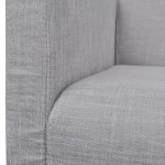 Vidaxl banc avec coussin rembourr� tissu h�v�a gris clair