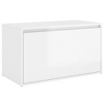 Vidaxl banc d'entre 80x40x45 cm blanc brillant agglomr