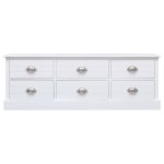 Vidaxl banc d'entre blanc 115x30x40 cm bois