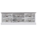 Vidaxl banc d'entre gris 115x30x40 cm bois