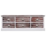 Vidaxl banc d'entre marron 115x30x40 cm bois