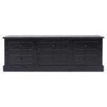 Vidaxl banc d'entre noir 115x30x40 cm bois