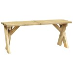 Vidaxl banc de jardin 110 cm bois de pin imprgn