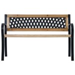Vidaxl banc de jardin 120 cm bois