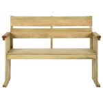 Vidaxl banc de jardin 121 cm bois de pin imprgn