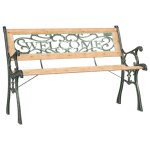 Vidaxl banc de jardin 122 cm bois de sapin massif