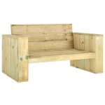 Vidaxl banc de jardin 139 cm bois de pin impr�gn�