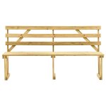 Vidaxl banc de jardin 170 cm bois de pin imprgn