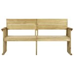 Vidaxl banc de jardin 172 cm bois de pin imprgn