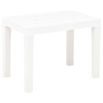 Vidaxl bancs de jardin 2 pcs blanc plastique