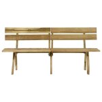 Vidaxl banc de jardin 220 cm bois de pin imprgn
