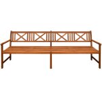 Vidaxl banc de jardin 240 cm bois solide d'acacia