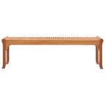 Vidaxl banc de jardin 3 places 150 cm bois d'eucalyptus solide