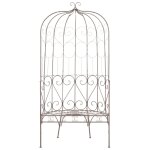 Vidaxl banc de jardin 95 cm fer marron antique