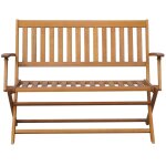Vidaxl banc de jardin avec coussin 120 cm bois d'acacia massif Vidaxl banc de jardin avec coussin 120 cm bois d'acacia massif
