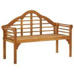 Vidaxl banc de jardin avec coussin 135 cm bois d'acacia massif