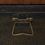 Vidaxl banc de rangement bois massif et similicuir 80, 5x41x50 cm