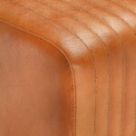 Vidaxl banc saut de cheval 120 cm marron cuir de chvre et manguier