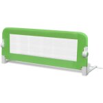Vidaxl barrire de lit pour enfants 102 x 42 cm vert