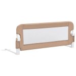 Vidaxl barrire de lit enfant taupe 102x42 cm polyester