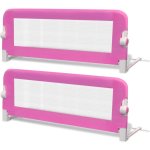 Vidaxl barrire de lit de scurit pour tout - petits 2pcs rose 102x42cm