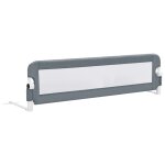 Vidaxl barrière de sécurité de lit enfant gris 120x42 cm polyester Vidaxl barrière de sécurité de lit enfant gris 120x42 cm polyester