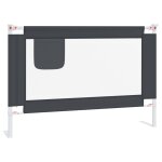 Vidaxl barrire de scurit de lit d'enfant gris fonc 100x25 cm tissu