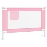 Vidaxl barrière de sécurité de lit d'enfant rose 100x25 cm tissu Vidaxl barrière de sécurité de lit d'enfant rose 100x25 cm tissu
