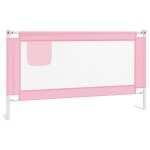 Vidaxl barrière de sécurité de lit d'enfant rose 150x25 cm tissu Vidaxl barrière de sécurité de lit d'enfant rose 150x25 cm tissu
