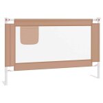 Vidaxl barrière de sécurité de lit d'enfant taupe 120x25 cm tissu Vidaxl barrière de sécurité de lit d'enfant taupe 120x25 cm tissu