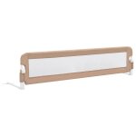 Vidaxl barrière de sécurité de lit enfant taupe 180 x 42 cm polyester Vidaxl barrière de sécurité de lit enfant taupe 180 x 42 cm polyester