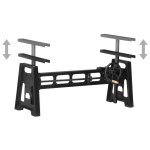 Vidaxl base de table  dner hauteur rglable 150x60x90 cm fonte