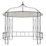 Vidaxl belvédère 300 x 290 cm blanc rond Vidaxl belvédère 300 x 290 cm blanc rond