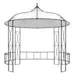 Vidaxl belvédère 300x300x290 cm blanc rond Vidaxl belvédère 300x300x290 cm blanc rond