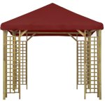 Vidaxl belvédère 3x3 m bordeaux Vidaxl belvédère 3x3 m bordeaux