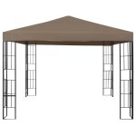 Vidaxl belvdre 3x3 m taupe