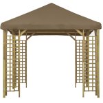 Vidaxl belvédère 3x3 m taupe Vidaxl belvédère 3x3 m taupe