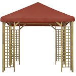 Vidaxl belvédère 3x3 m terre cuite Vidaxl belvédère 3x3 m terre cuite