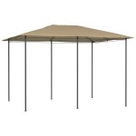 Vidaxl belv�d�re 3x4x2, 6 m taupe 160 g / m�
