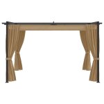 Vidaxl belvdre 4x3 m taupe